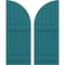Ekena Millwork Americraft 6-Board (2 Batten) Wood Joined Board-n-Batten Shutters w/ Arch Top, ARW101BQ621X77ANH, PR ARW101BQ621X77ANH - alternate 1